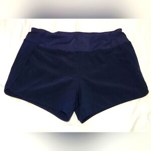 CRZ Yoga Running Shorts‎ Navy Size 12 Large 4"